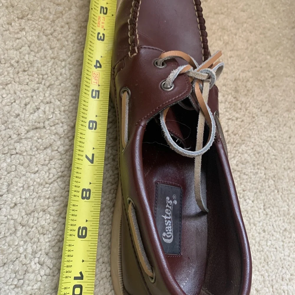 Vintage Coaster’s Leather Deck Boat Shoes Loafers - Picture 8 of 10